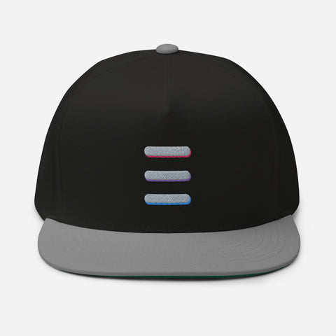 ELECTRICK 3 Bar Flat Bill Cap